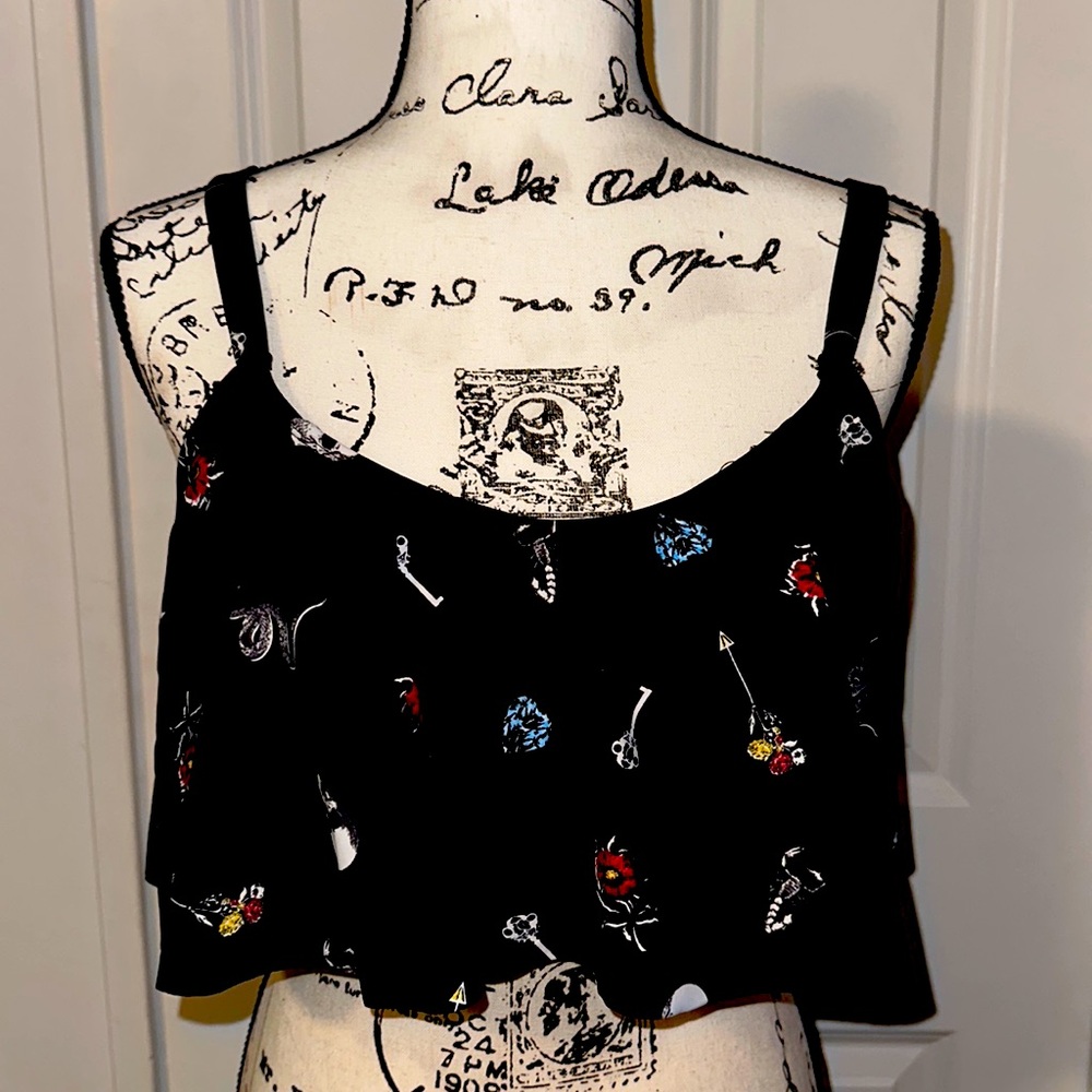 Discontinued Torrid skull & snake bathing suit top